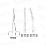 Mayo-Stille scissors straight curved surgical stainless steel B Martin B-70 to B-75