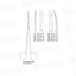 Metzenbaum-Fino scissors straight curved surgical stainless steel B Martin B-76 to B-87